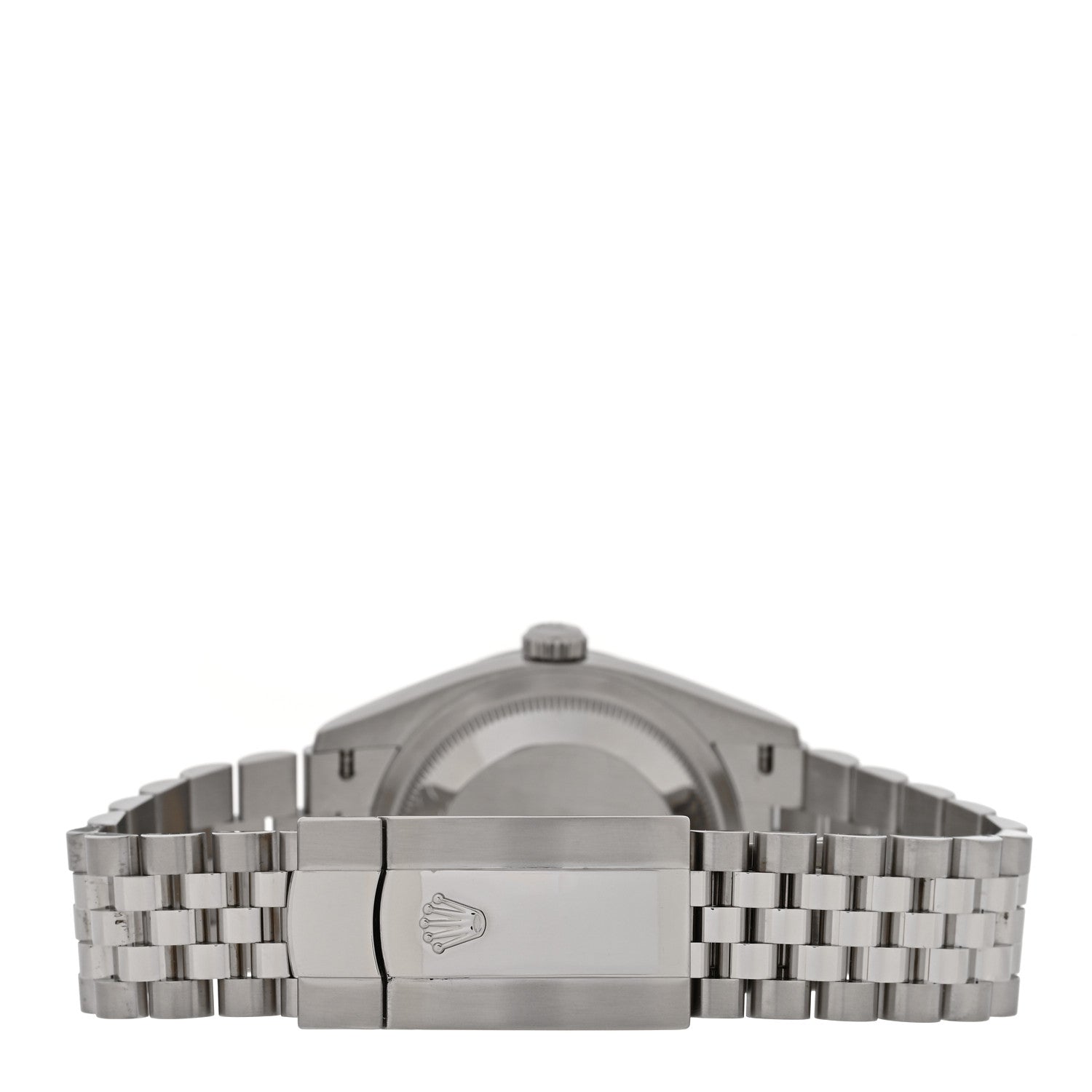 Rolex Stainless Steel 18K White Gold 36mm Oyster Perpetual Datejust Watch Olive Green Palm 126234 3 of 5