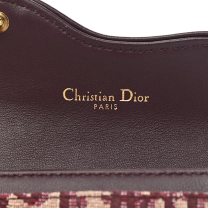 Christian Dior Oblique Saddle Card Holder Bordeaux 7 of 10
