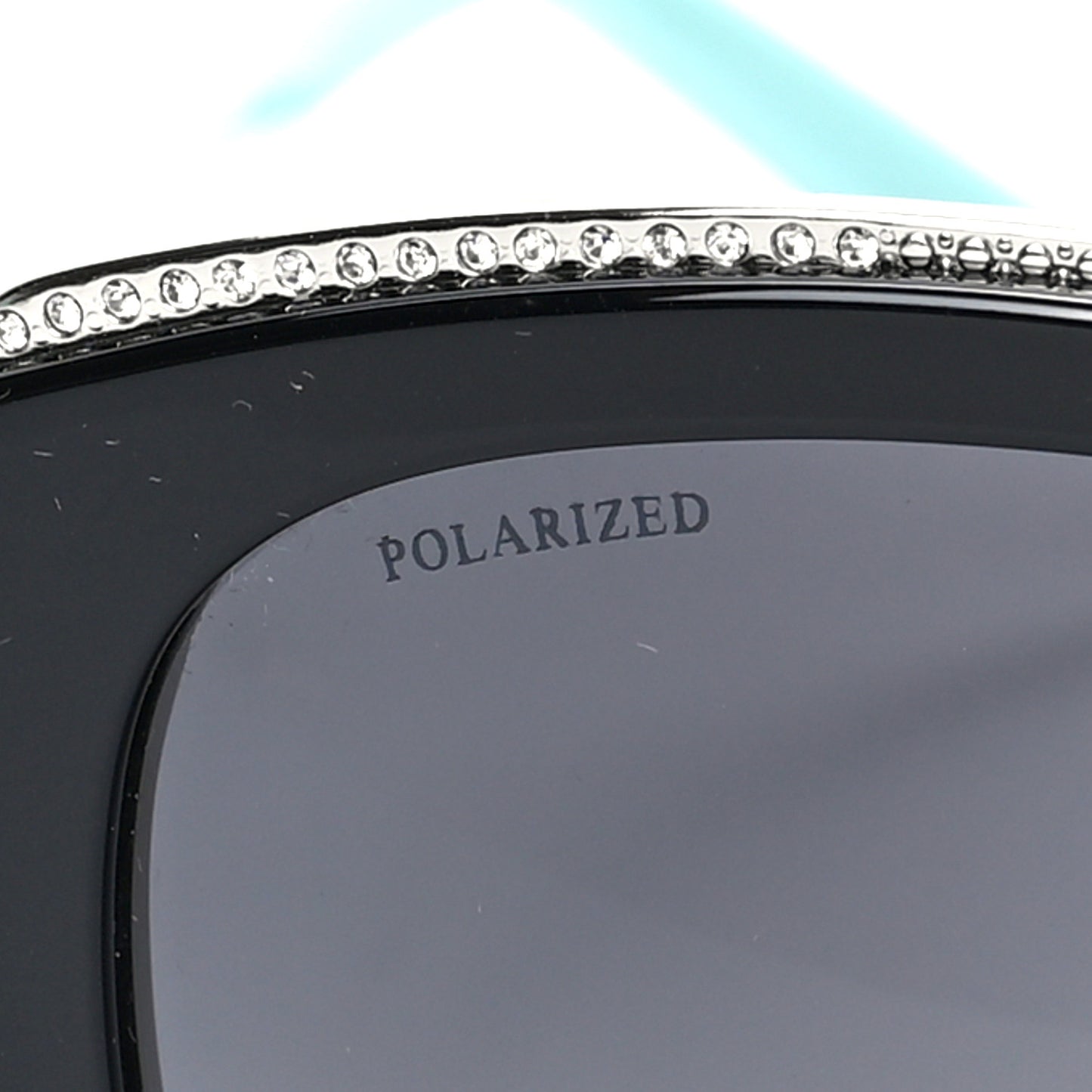 Acetate Metal Cat Eye Sunglasses TF4134 Black Blue