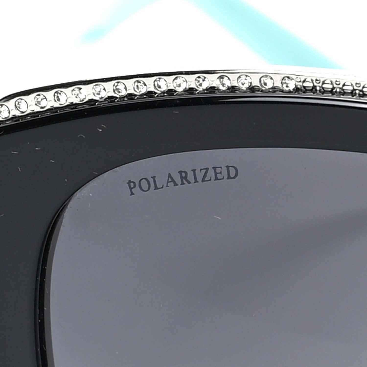 Tiffany Acetate Metal Cat Eye Sunglasses TF4134 Black Blue 3 of 7