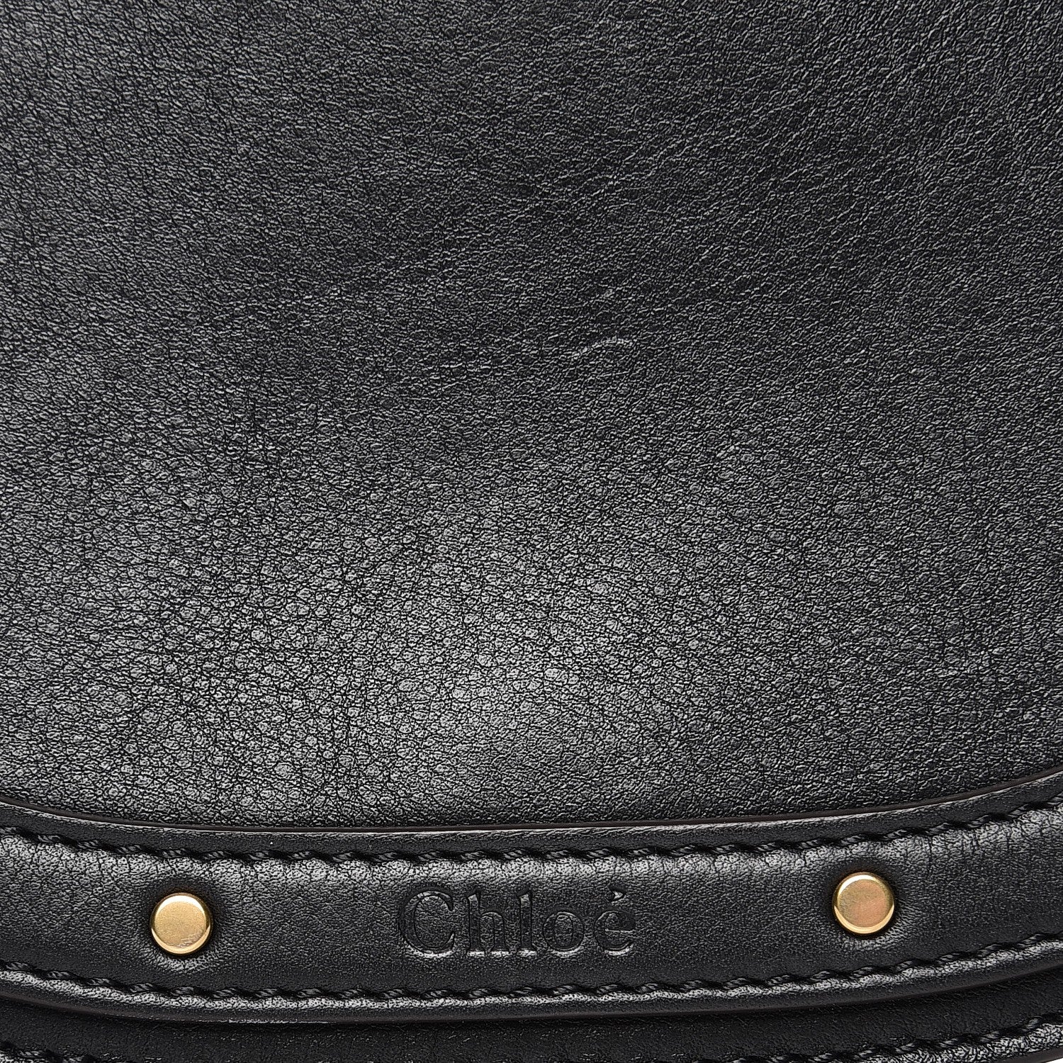 Chloe Calfskin Suede Small Nile Bracelet Bag Black 7 of 10