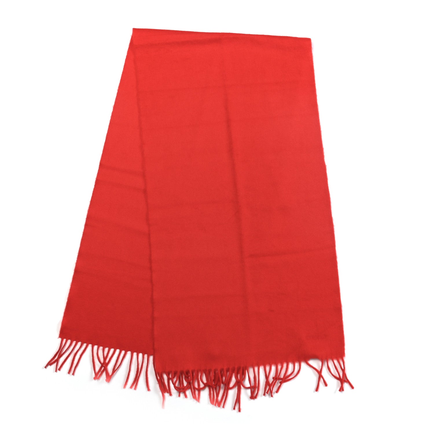Hermes Cashmere Fringe Scarf Rouge Vif 2 of 4