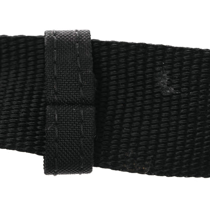 Balenciaga Recycled Sport Nylon Logo Embroidered Wheel Sling Bag Black White 13 of 14