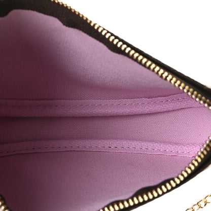Louis Vuitton Monogram 2021 Christmas Animation Japanese Garden Mini Pochette Accessories Wisteria Pink 4 of 8