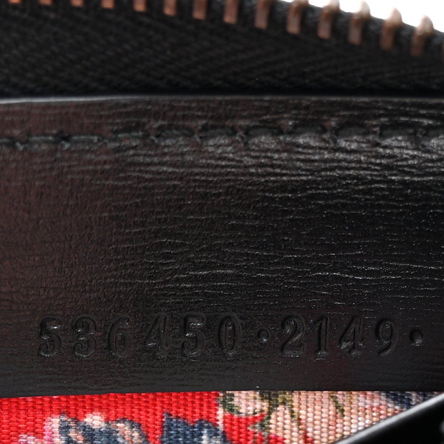 Gucci Calfskin Web Trapuntata GG Zip Around Wallet Black 6 of 12