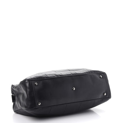 Chanel Lambskin Square Stitched Large Tote Black 4 of 9
