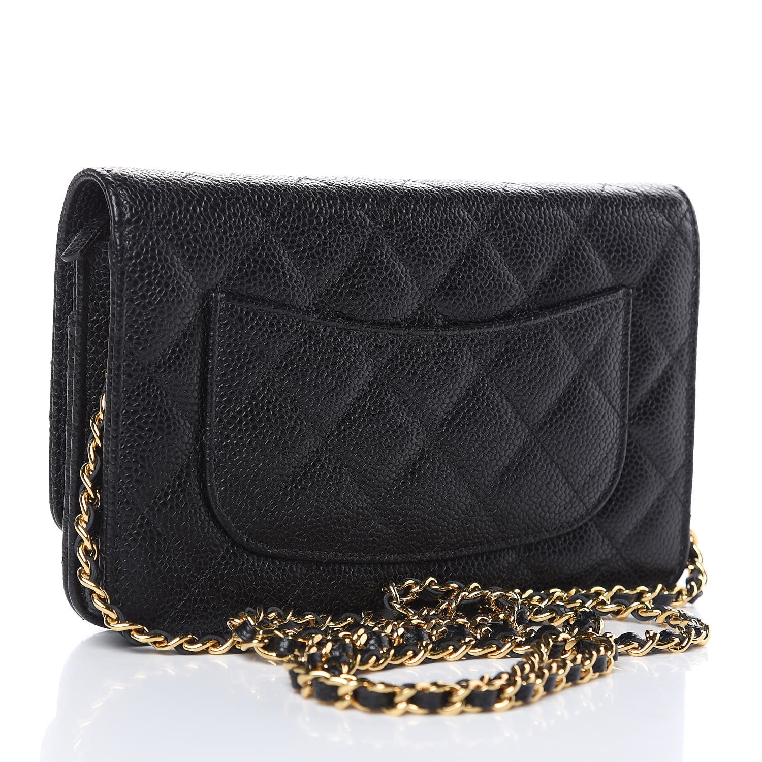 Chanel Caviar Quilted Wallet On Chain WOC Black 3 of 10