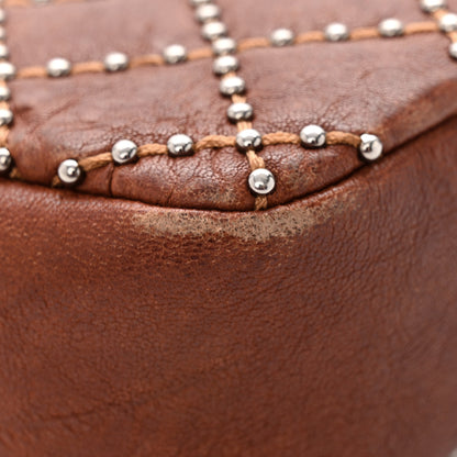 Chanel Crumpled Lambskin Studded Paris Dallas Flap Bag Brown 11 of 18