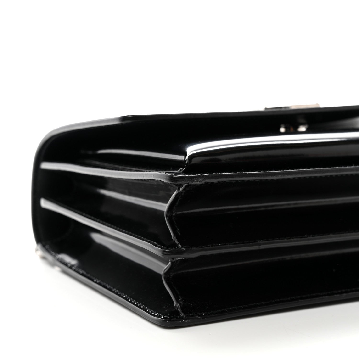 Saint Laurent Glazed Calfskin Medium Monogram Sunset Black 9 of 11