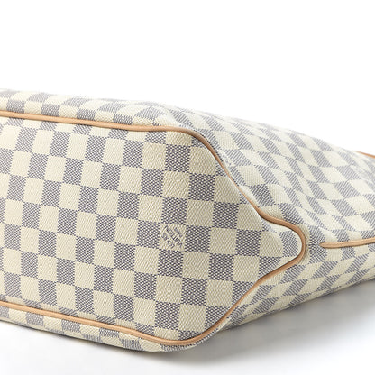 Louis Vuitton Damier Azur Delightful MM Rose Ballerine 6 of 8