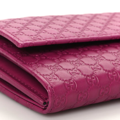 Gucci Soft Microguccissima Dice Chain Wallet Bright Bouganville 9 of 9