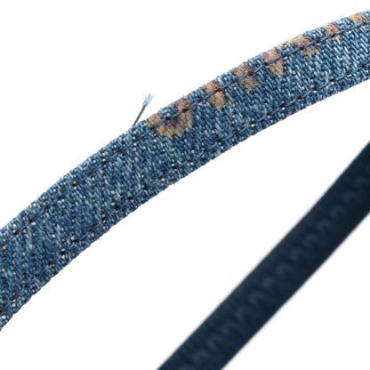 Chanel Denim Cap Toe CC Slingback Flats 38 Light Blue Multicolor 9 of 10