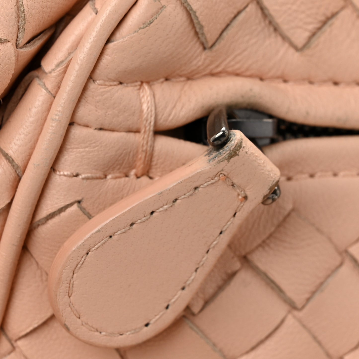 Nappa Intrecciato Crossbody Flamingo