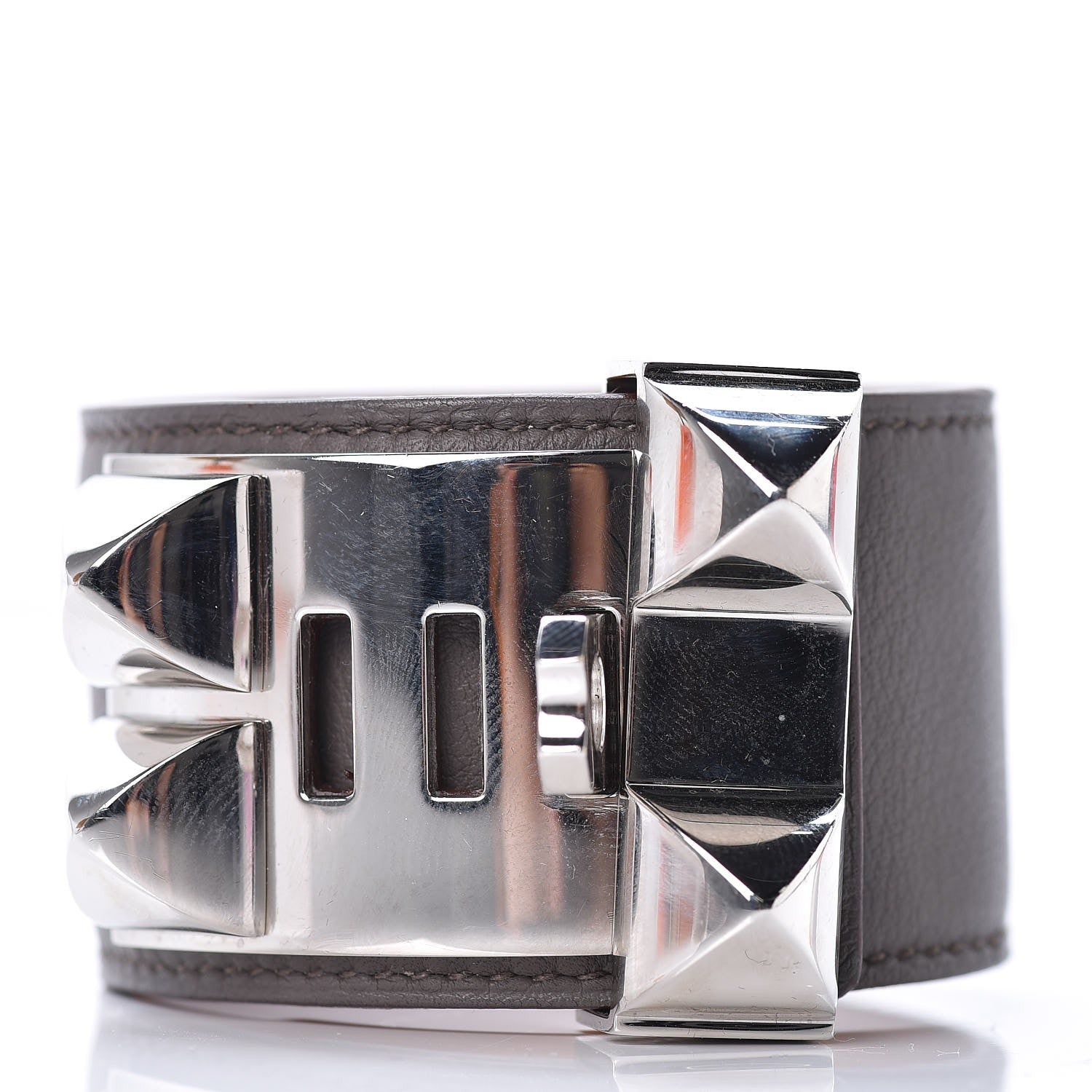 Hermes Swift Collier De Chien CDC Bracelet S Etain 3 of 7