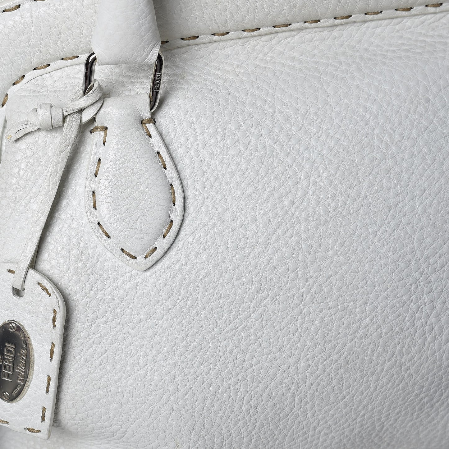 Calfskin Romano Selleria Adele 1328 Bag White