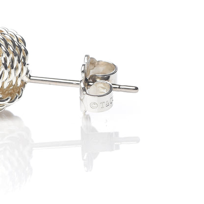 Tiffany Sterling Silver Twist Knot Earrings 4 of 6