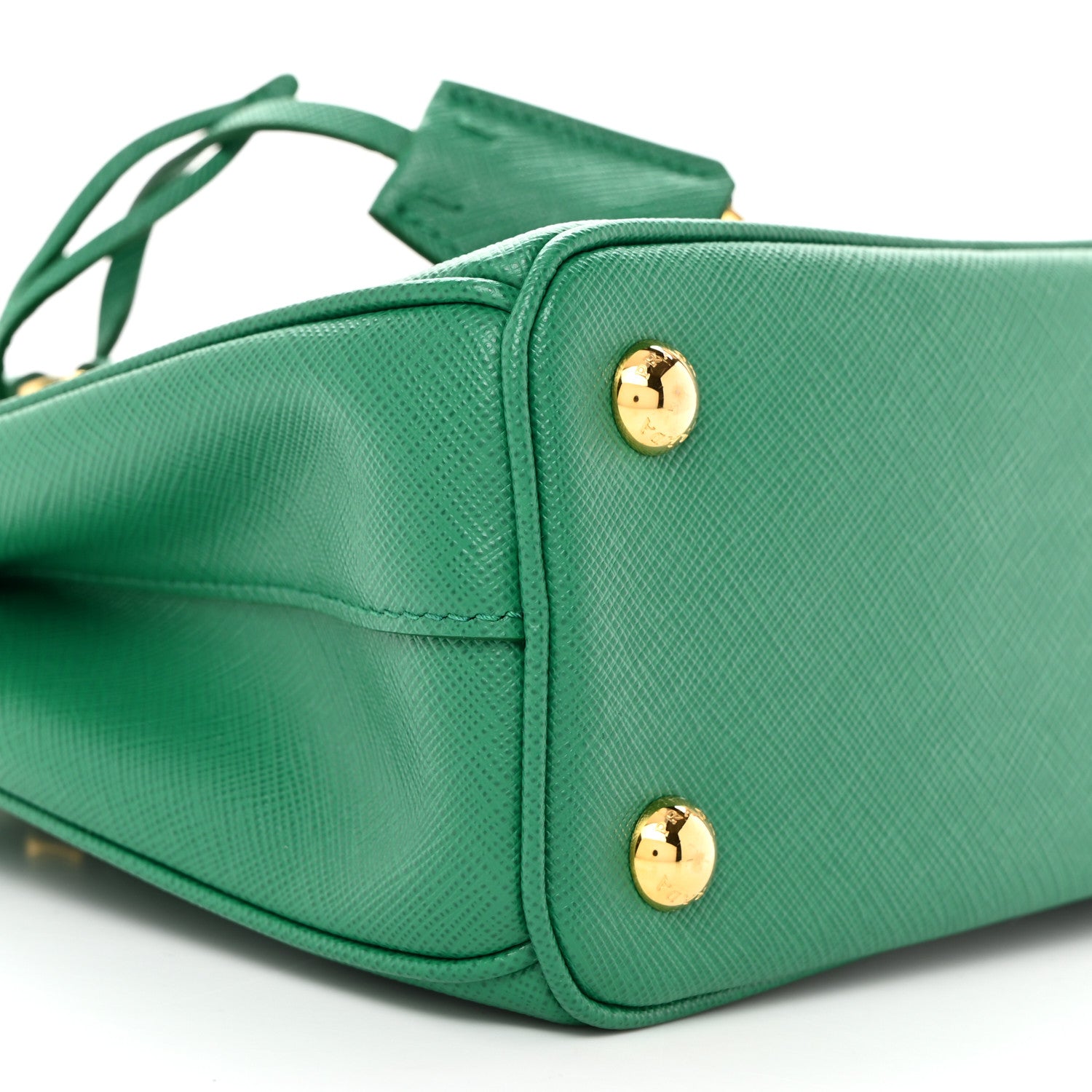 Prada Saffiano Lux Mini Galleria Double Zip Tote Biliardo 10 of 12