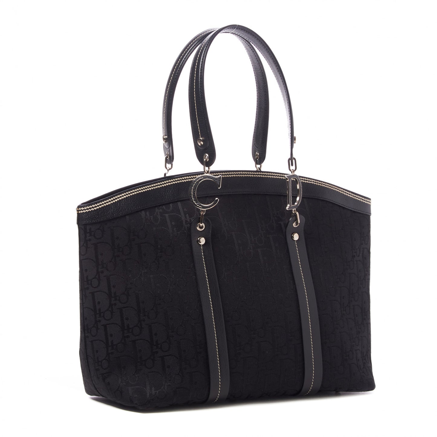 Monogram Vintage Flowers Dome Bag Black