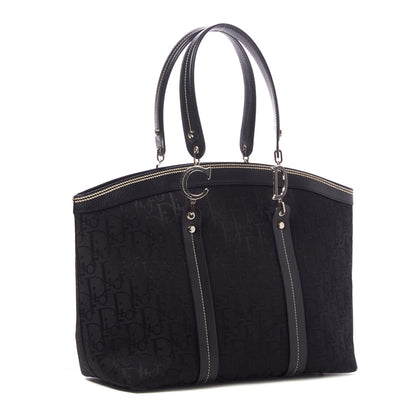 Christian Dior Monogram Vintage Flowers Dome Bag Black 2 of 9