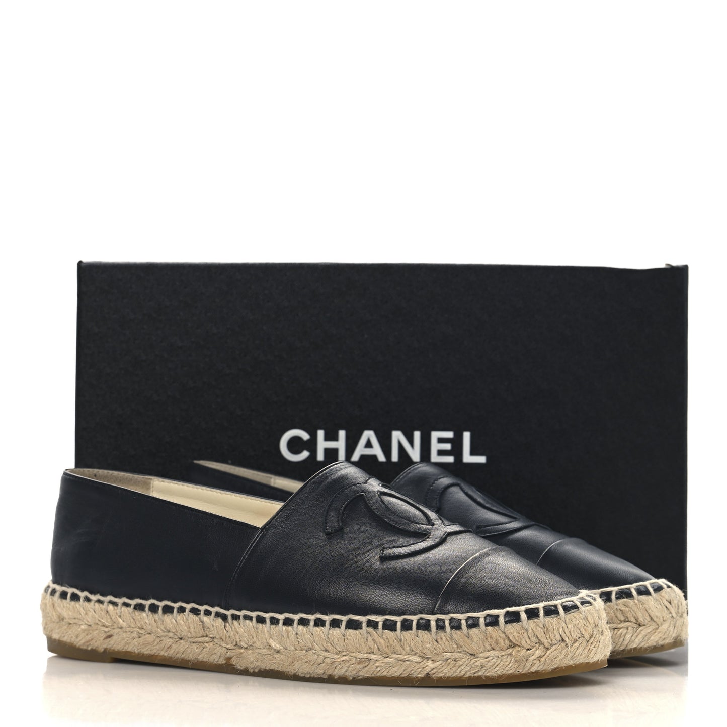 Lambskin CC Espadrilles 37 Dark Navy