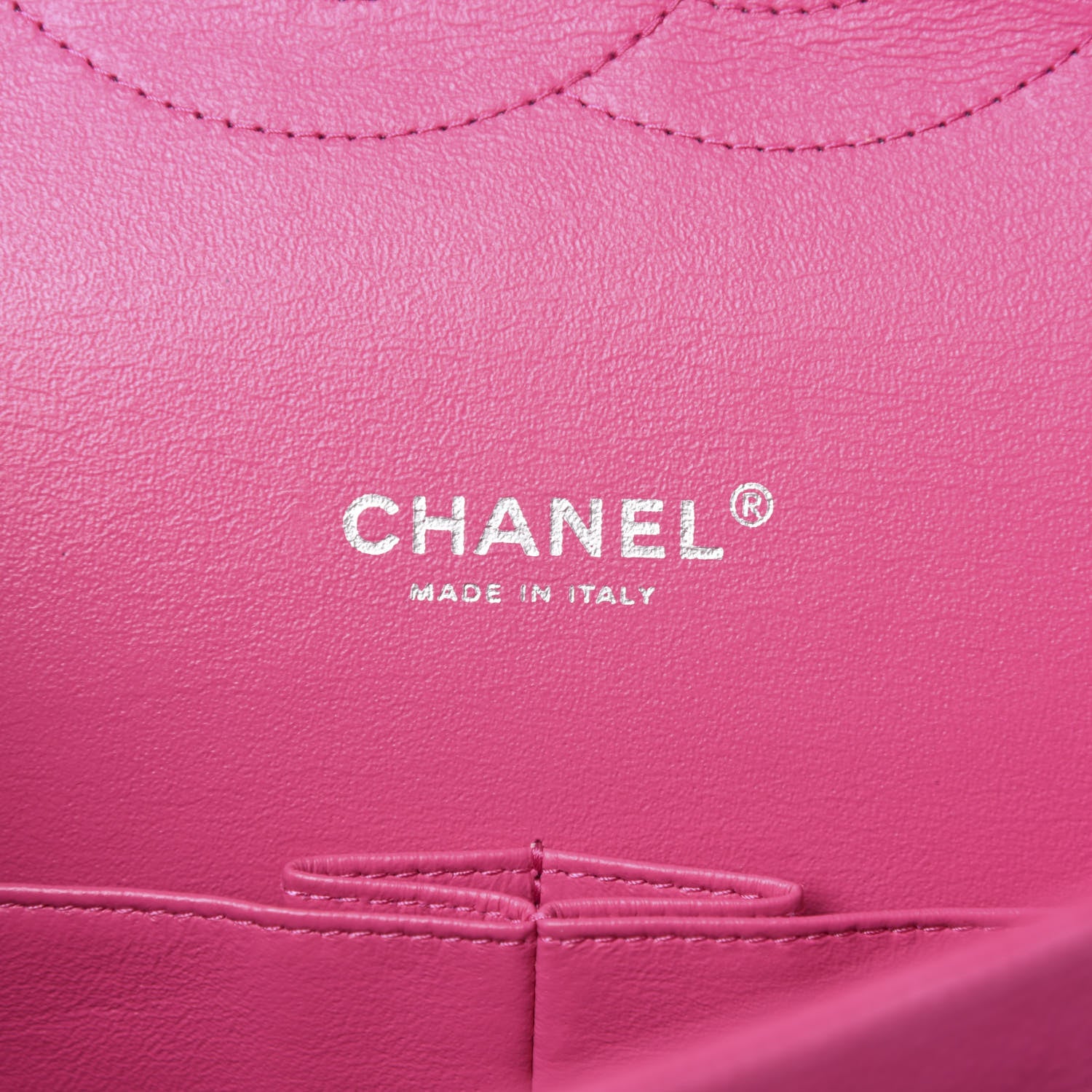 Chanel Iridescent Caviar Quilted Maxi Double Flap Hot Pink 10 of 13
