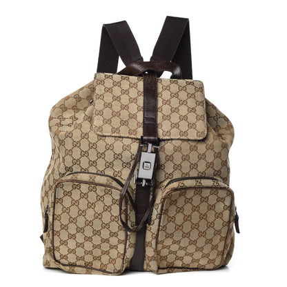 Gucci Monogram Backpack Dark Brown 1 of 21
