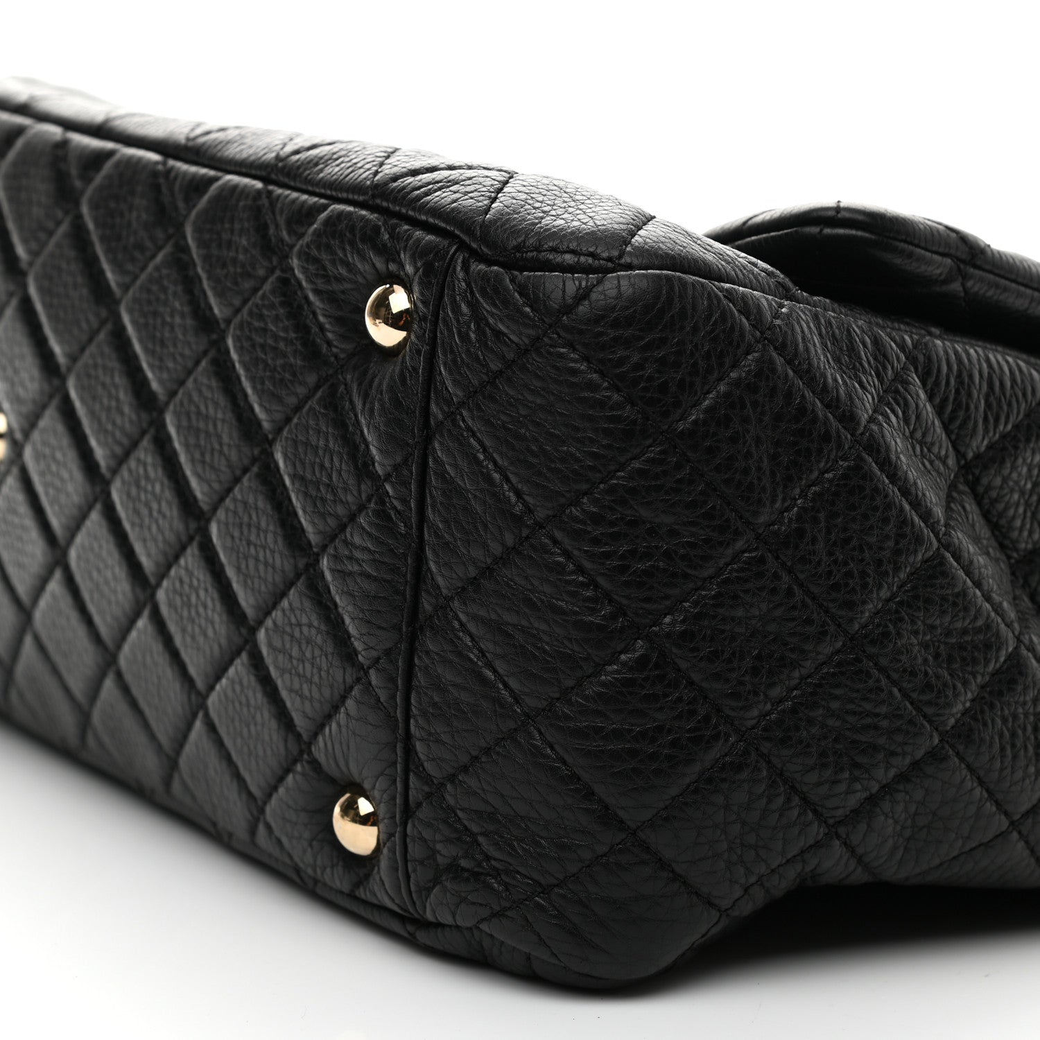 Chanel Calfskin Quilted XXL Travel Flap Bag Black 9 of 9