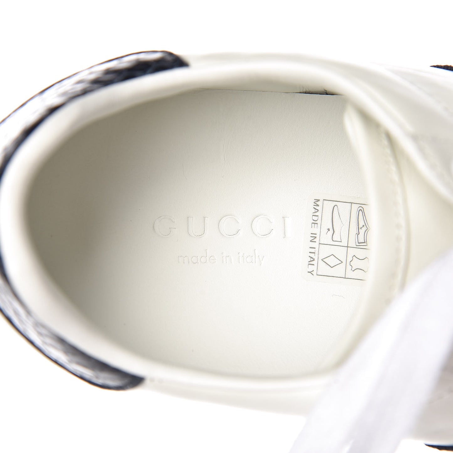 Calfskin Ayers Web Womens Ace Sneakers 35.5 White Blue