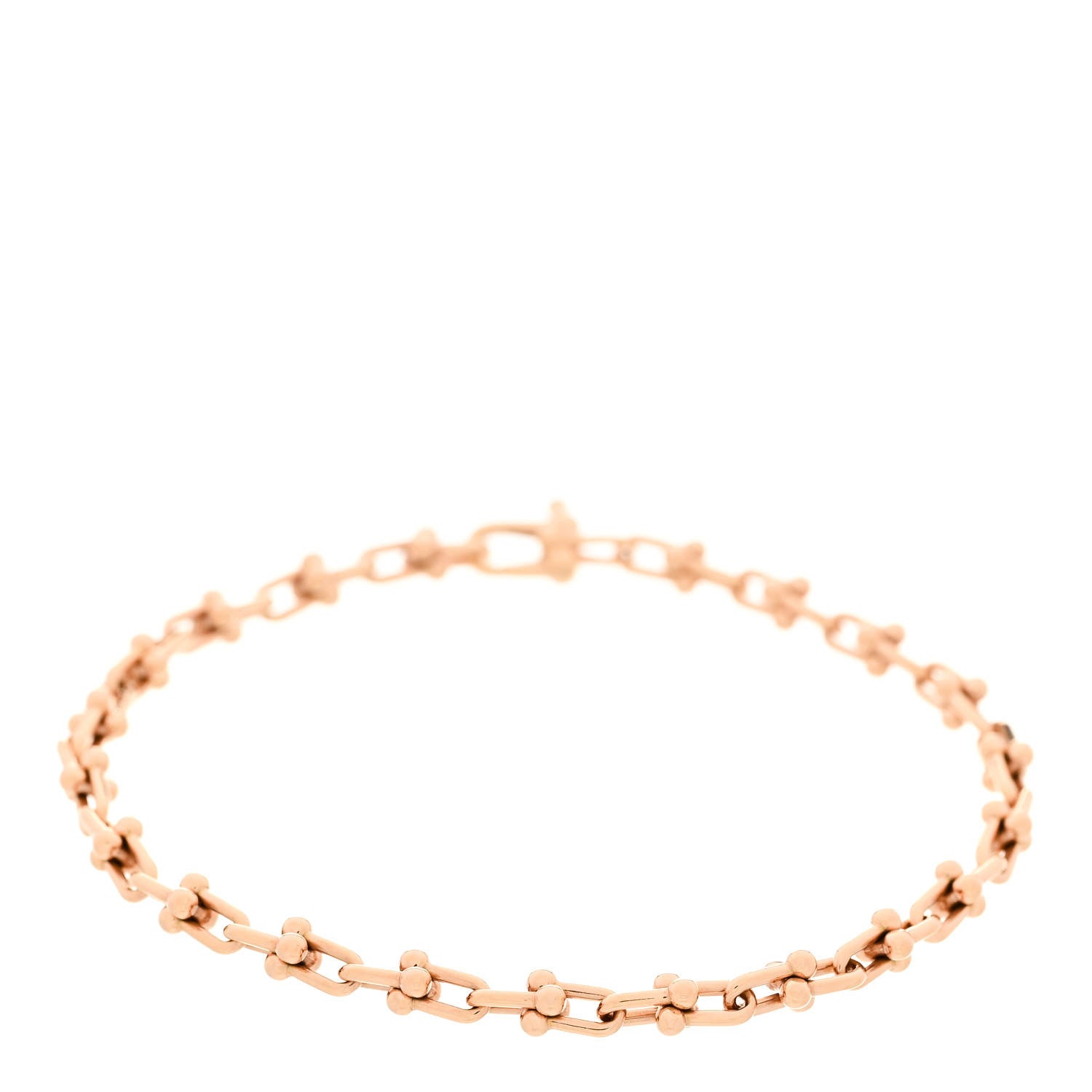 Tiffany 18K Rose Gold HardWear Micro Link Bracelet 1 of 4
