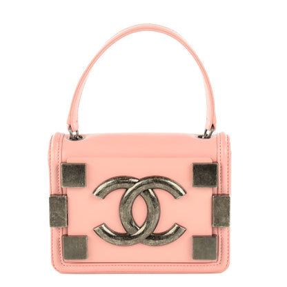 Chanel Lambskin Plexiglass Boy Brick Flap Pink 1 of 7
