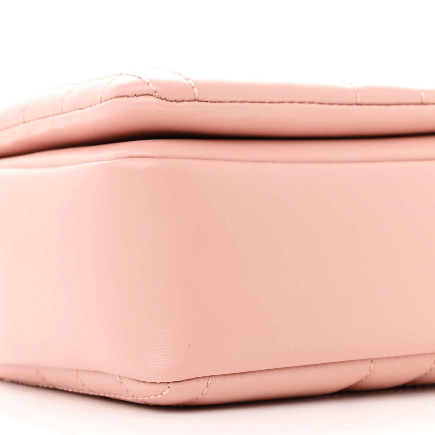 Lambskin Quilted Small Lola Bag Dusty Pink
