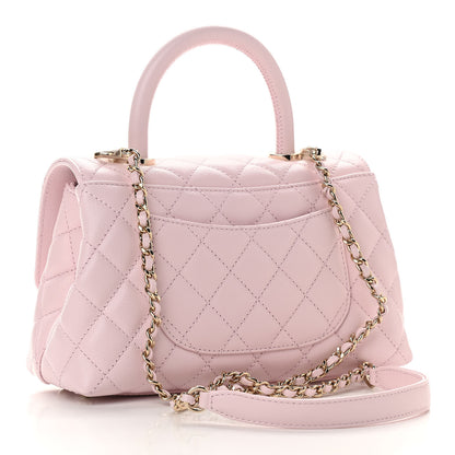 Chanel Caviar Quilted Mini Coco Handle Flap Light Pink 3 of 9