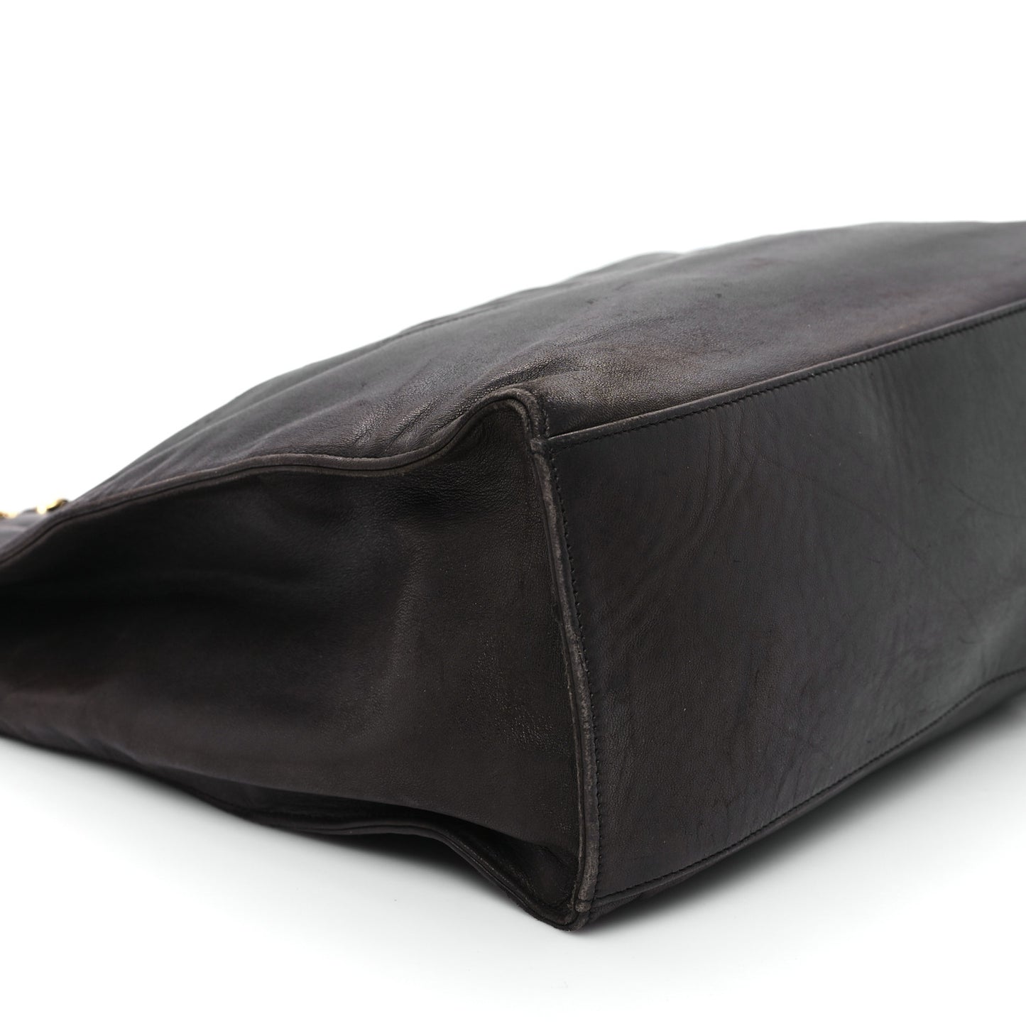 Lambskin CC Shoulder Bag Brown