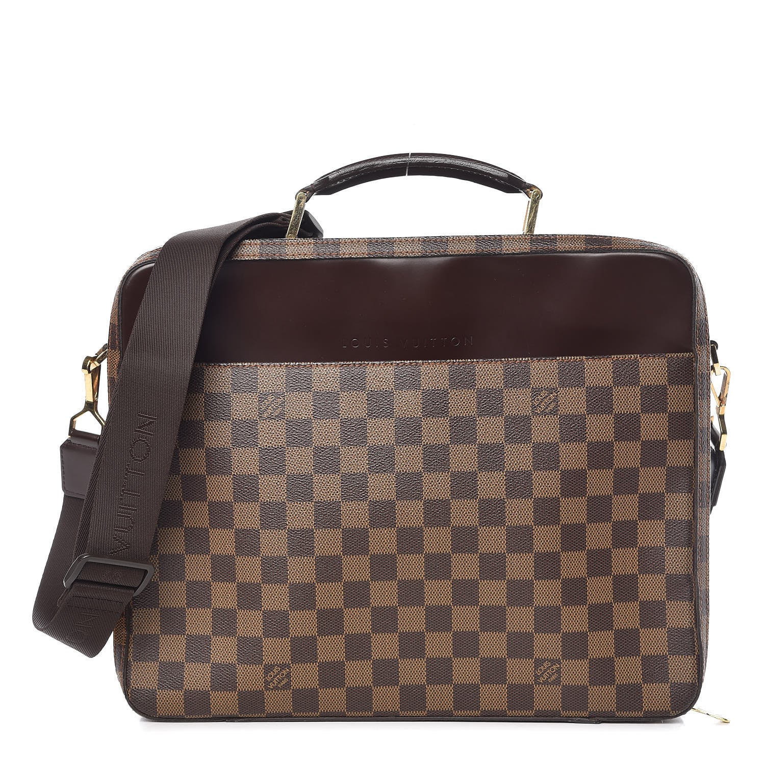 Louis Vuitton Damier Ebene Porte Ordinateur Sabana Computer Case 1 of 18