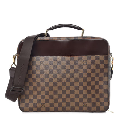 Louis Vuitton Damier Ebene Porte Ordinateur Sabana Computer Case 1 of 18
