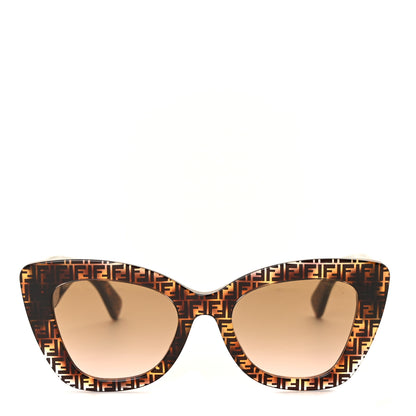Fendi Acetate F is Fendi FF 51mm Cat Eye Sunglasses 0327/S Tortoise Camouflage 2 of 7