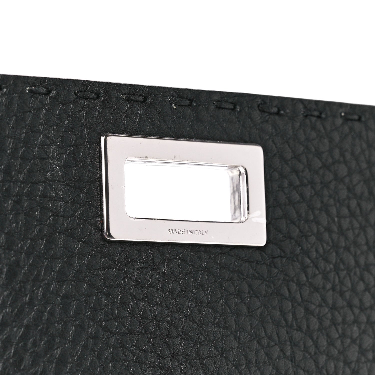 Fendi Cuoio Romano Selleria Peekaboo Continental Wallet Asfalto 7 of 16