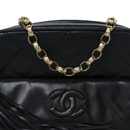 Chanel Lambskin Quilted Tassel Camera Case Black 8 of 10