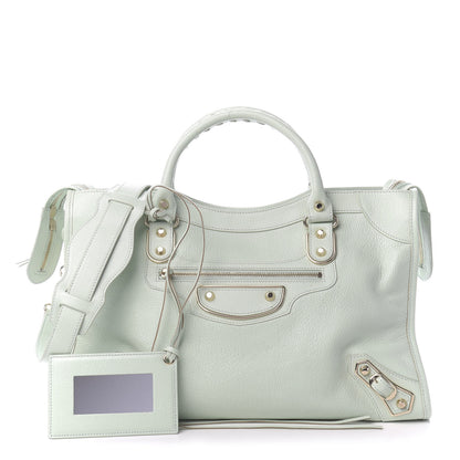 Balenciaga Chevre Gold Metallic Edge Hardware City Vert Anis 1 of 10