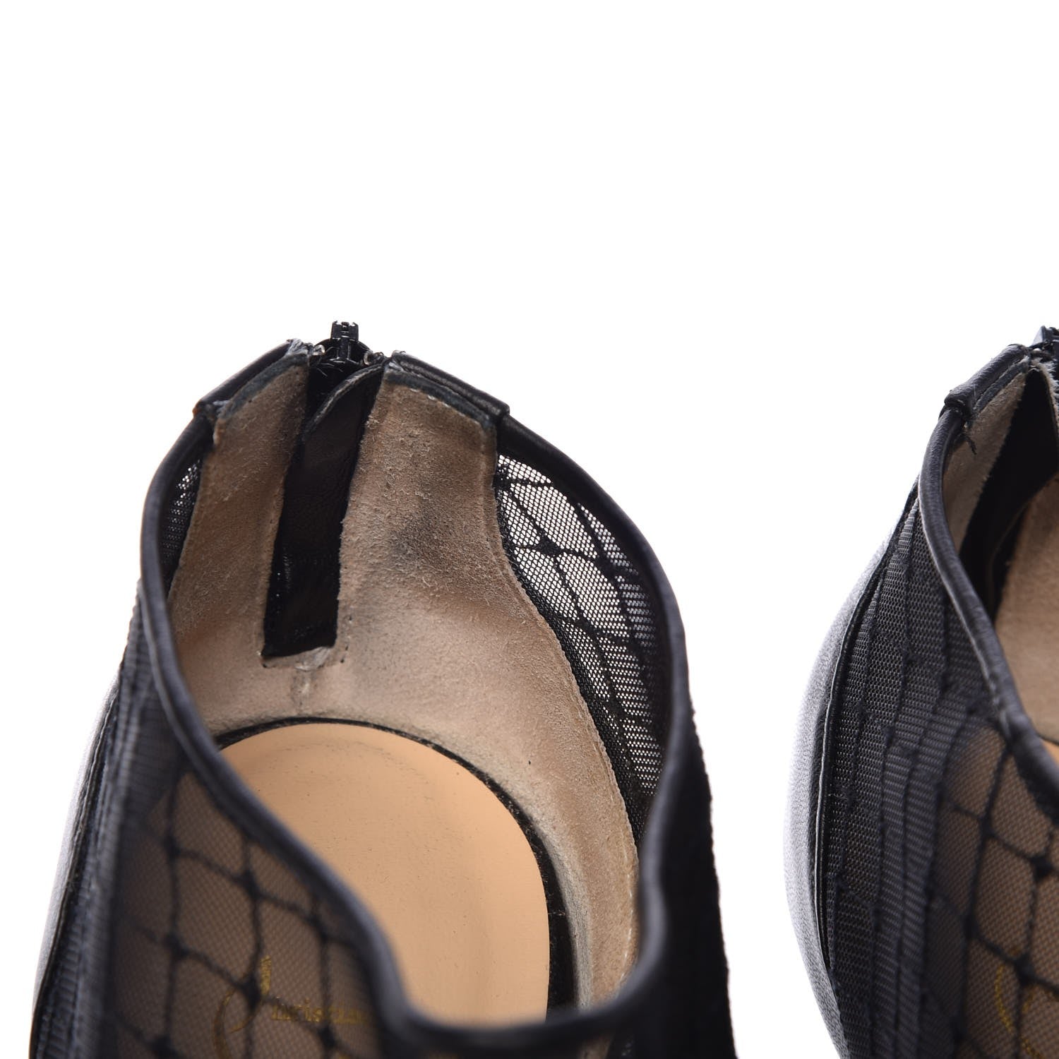 Christian Louboutin Kid Patent Resile Brode Filette 100 Ankle Boots 37.5 Black 11 of 13