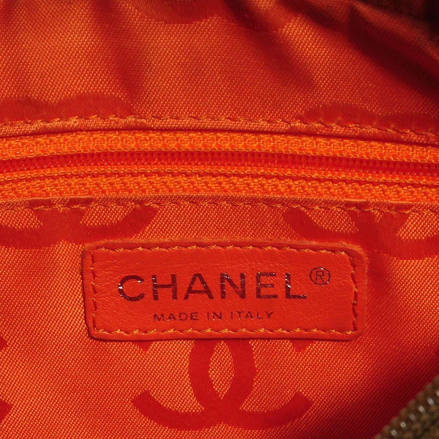 Calfskin Python Quilted Cambon Pochette Khaki
