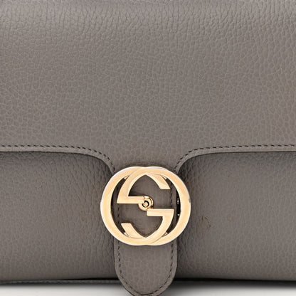 Gucci Dollar Calfskin Interlocking G Top Handle Shoulder Bag Loess 7 of 13