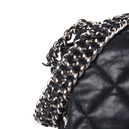 Chanel Washed Lambskin Quilted Maxi Chain Around Flap Black 15 of 19