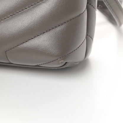 Saint Laurent Calfskin Y Quilted Monogram Toy Loulou Crossbody Bag Storm 13 of 15