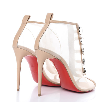 Christian Louboutin Mesh Nappa Marikate 100 Ankle Boots 39 Nude 4 of 8