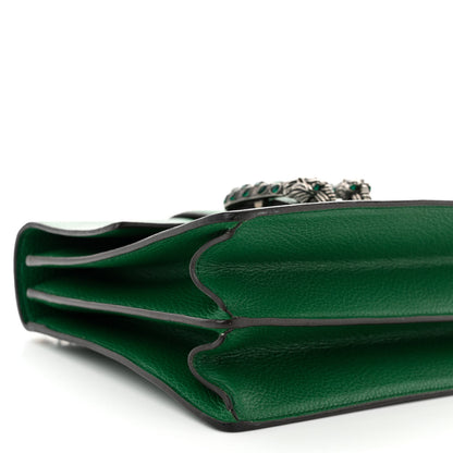 Gucci Dollar Calfskin Crystal Web Medium Dionysus Bamboo Top Handle Bag Emerald 9 of 10