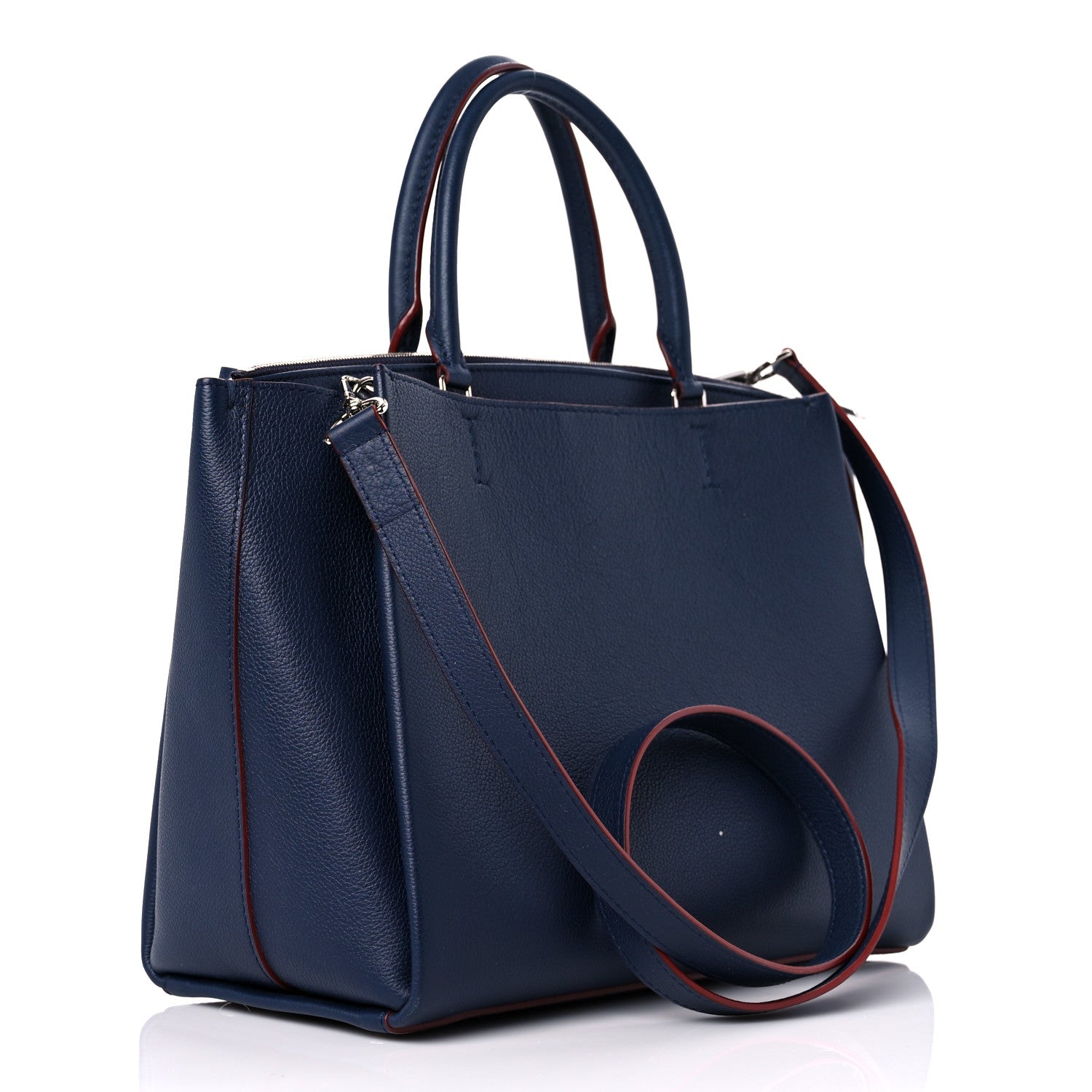 Louis Vuitton Calfskin Lockmeto Marine Rouge 3 of 16