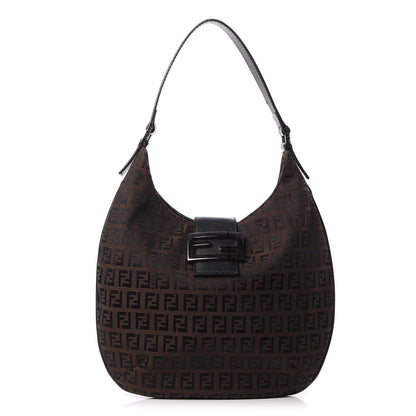 Fendi Zucchino Small Hobo Brown 1 of 7
