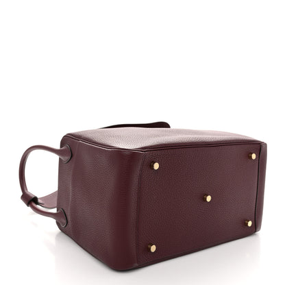 Hermes Taurillon Clemence Lindy 34 Bordeaux 4 of 10