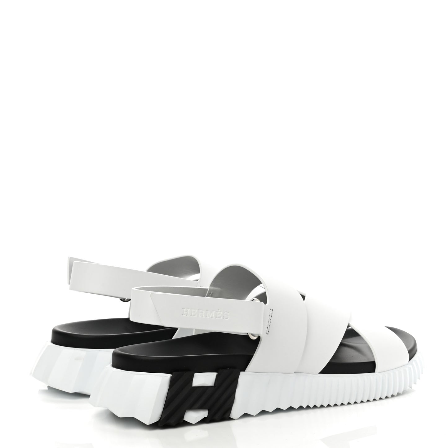Calfskin Goatskin Mens Electric Sandals 43 White